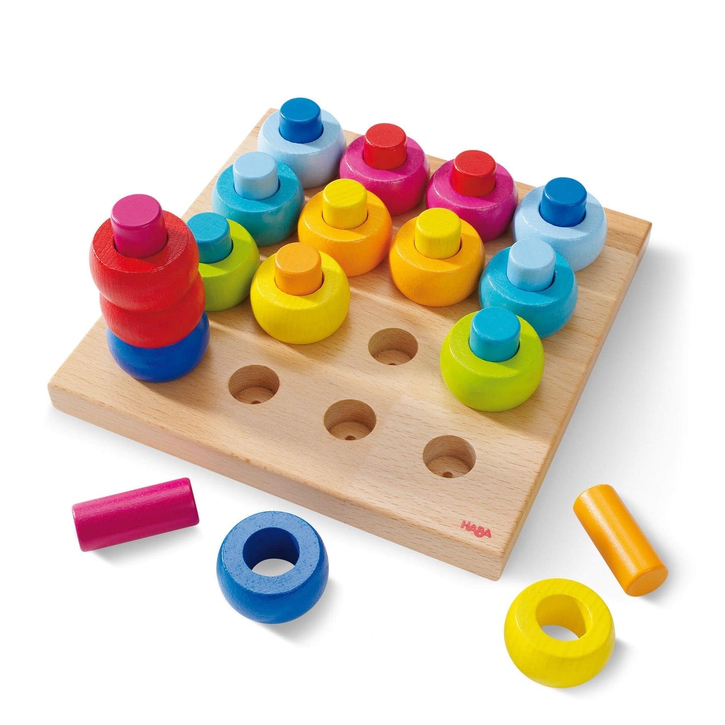 Haba Rainbow Whirls Peg Game