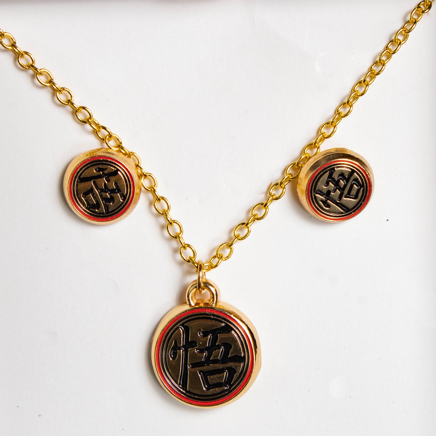 Dragon Ball Goku Necklace & Stud Earring Set