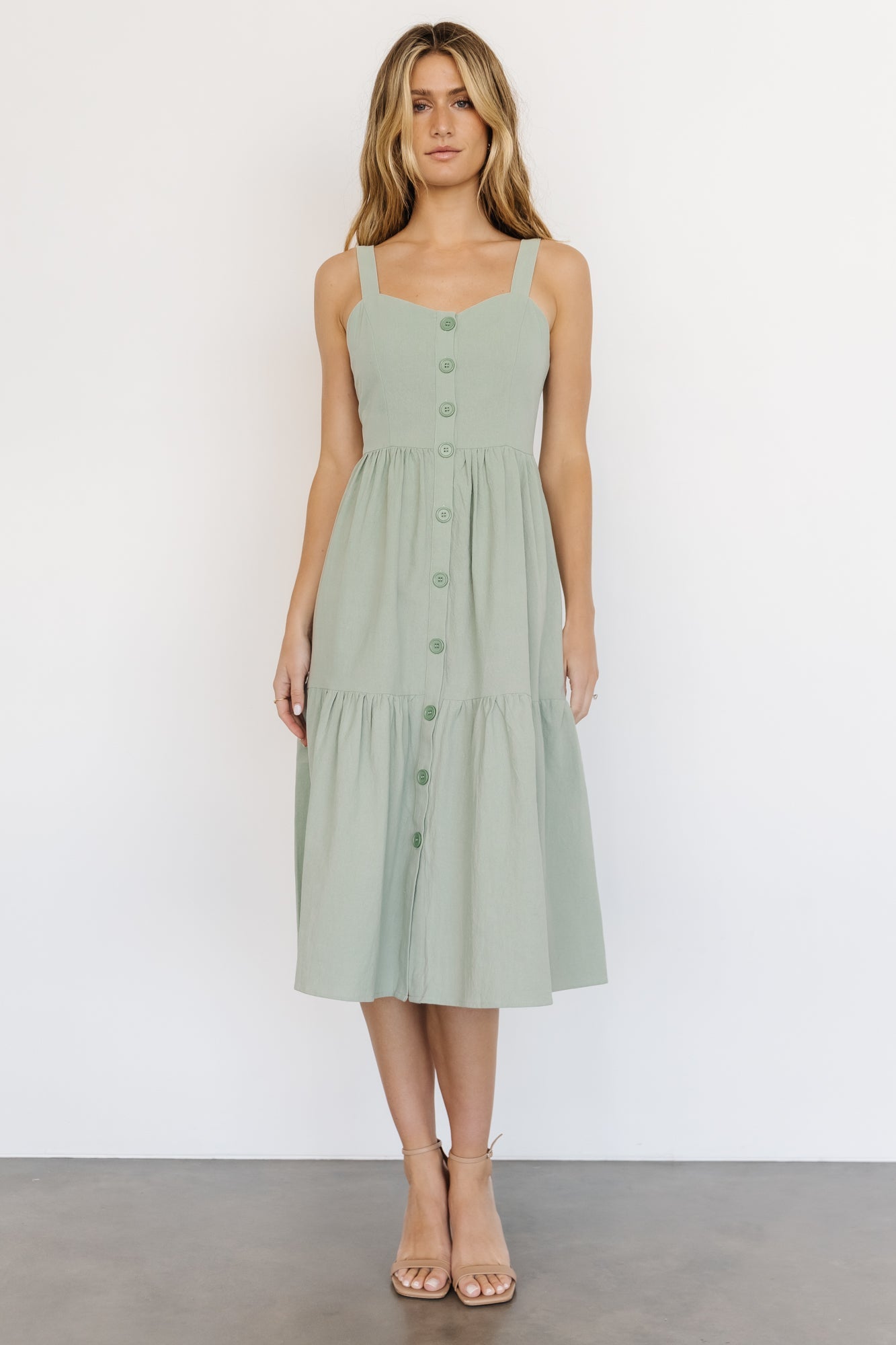 Sammy Tank Midi Dress | Sage - Baltic Born