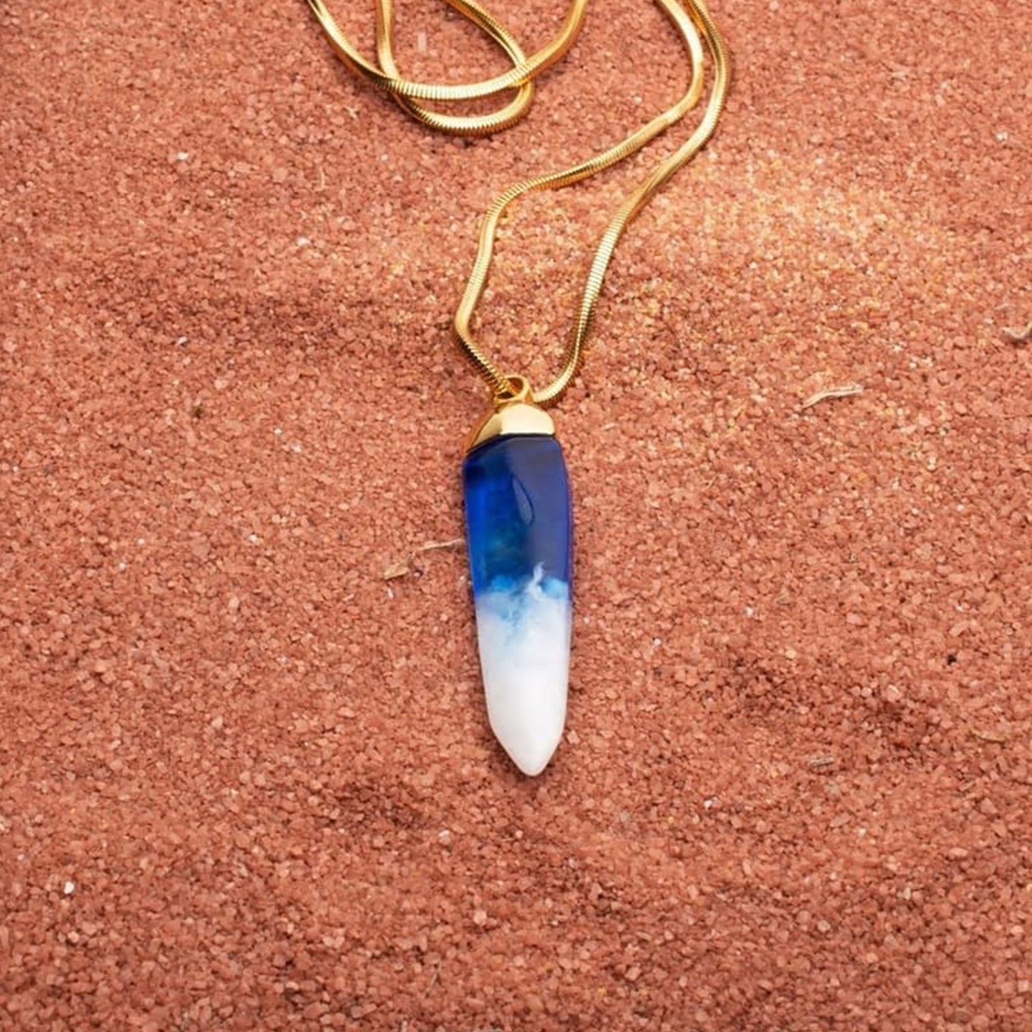 Sky Kyber Crystal Necklace (Star Wars: Andor) Pendant Prop Replica