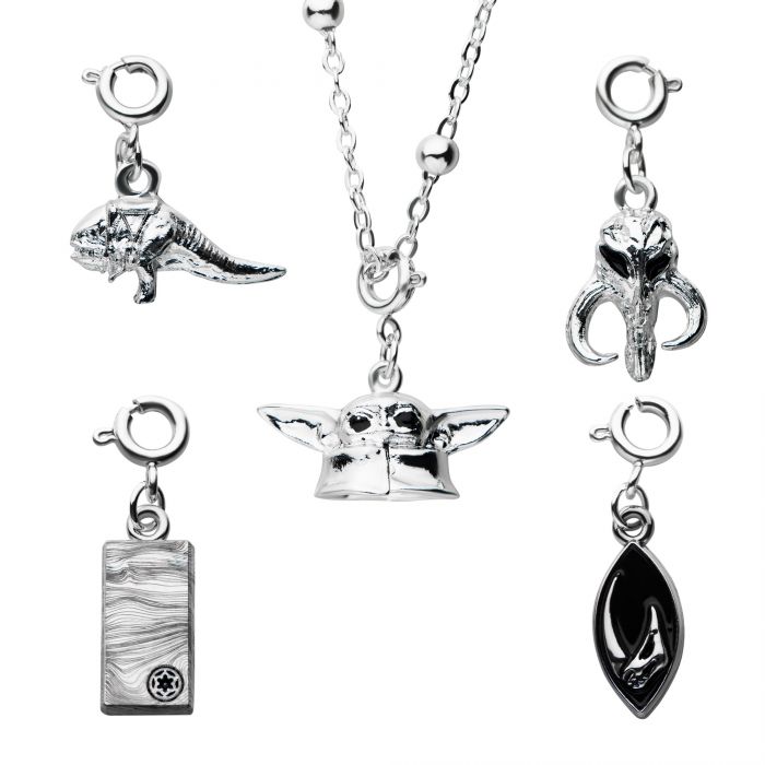 Mandalorian Interchangeable Charm Pendant Necklace