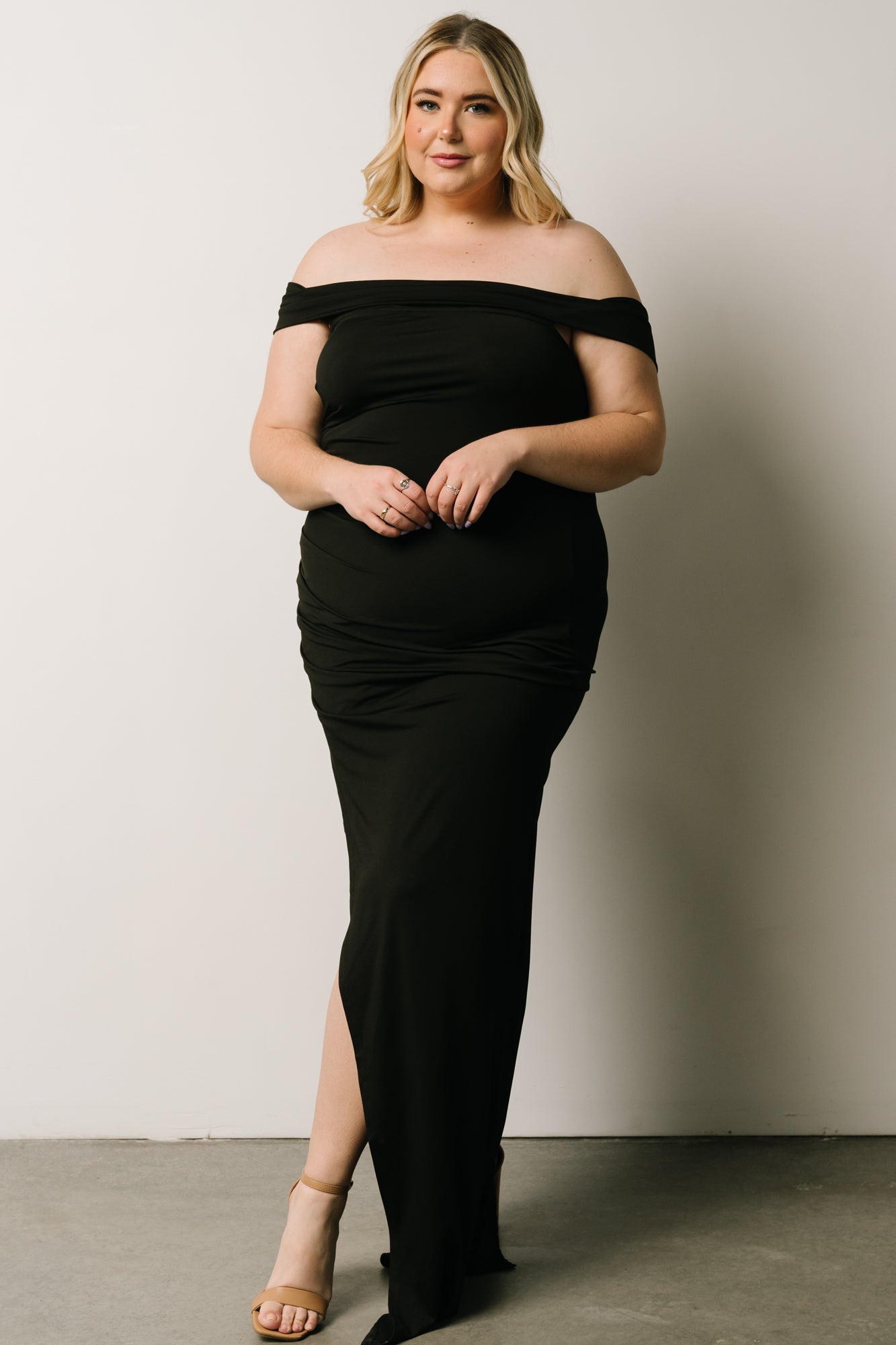 Zaire Off Shoulder Maxi Dress | Black - Baltic Born
