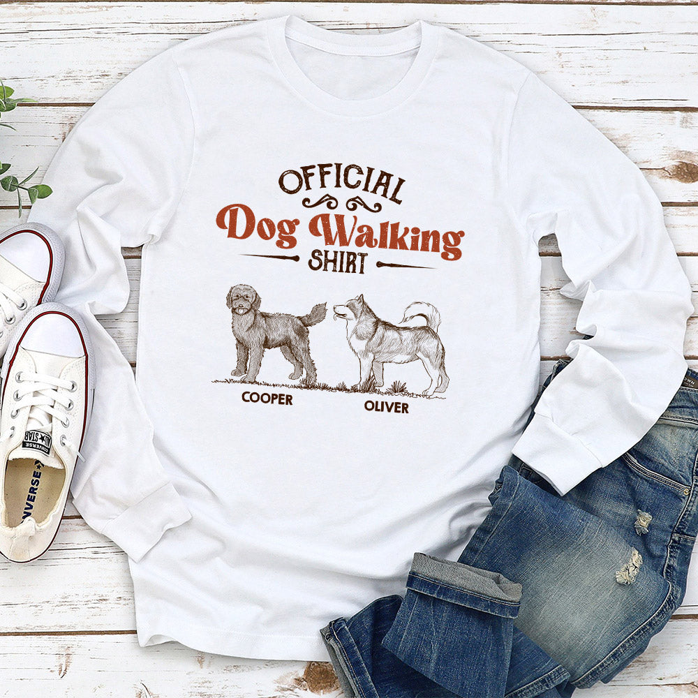 Vintage Walking Shirt - Personalized Custom Long Sleeve T-shirt