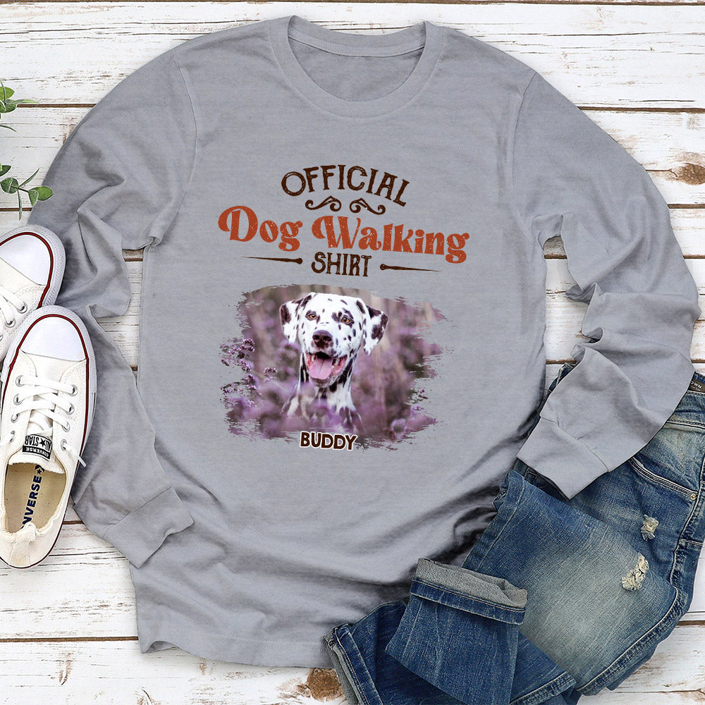 Vintage Walking Shirt - Personalized Custom Long Sleeve T-shirt