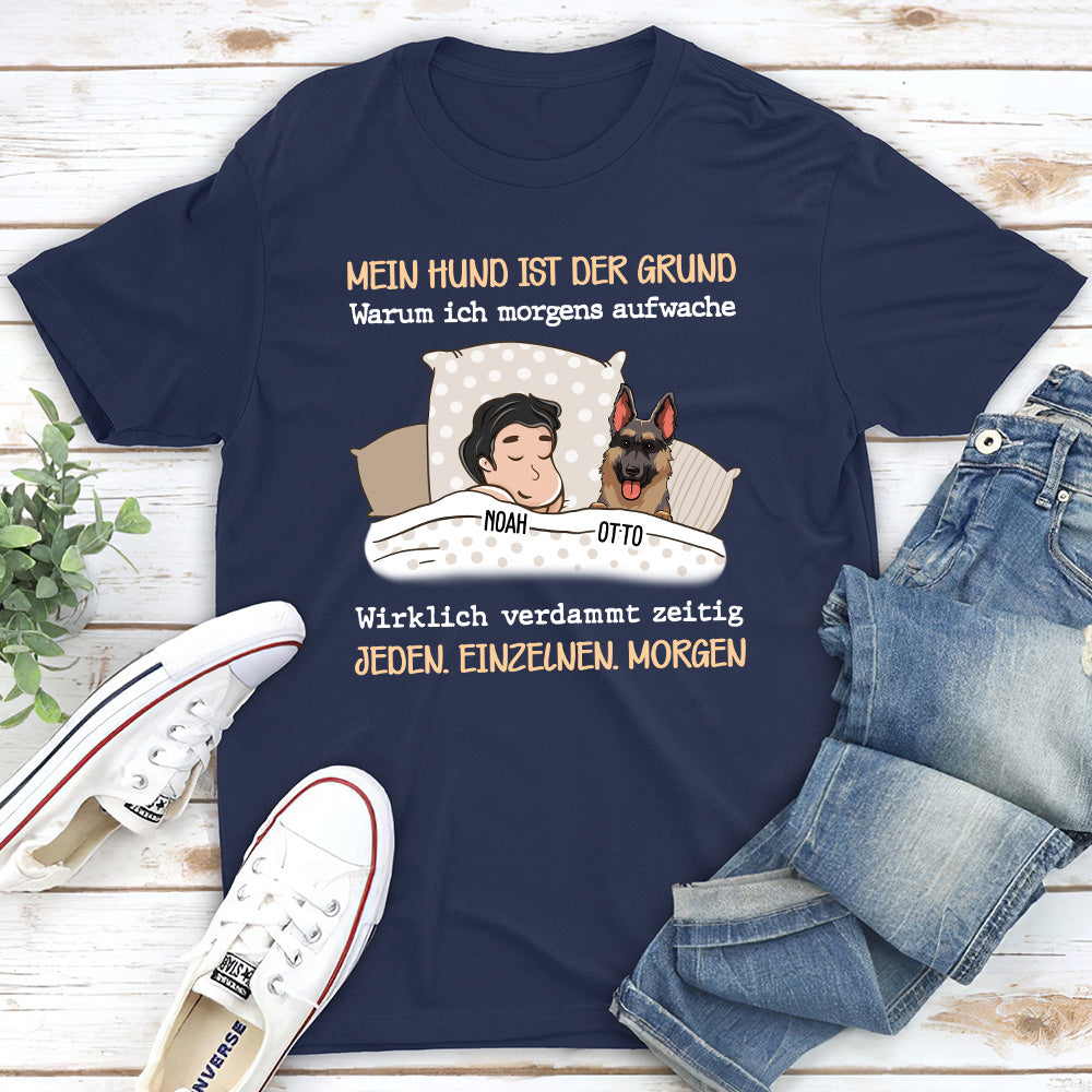 Mein Hund Ist Der Grund - Personalisiertes Unisex T-shirt