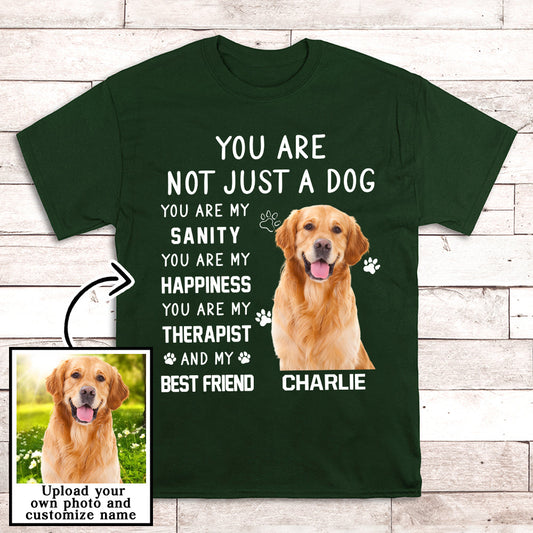 Not Just Dog Photo - Personalized Custom Photo Unisex T-shirt