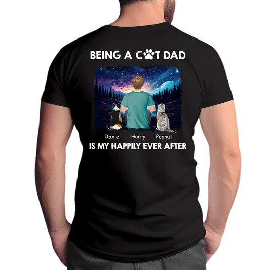 Happy Dad Together - Personalized Custom Premium T-shirt