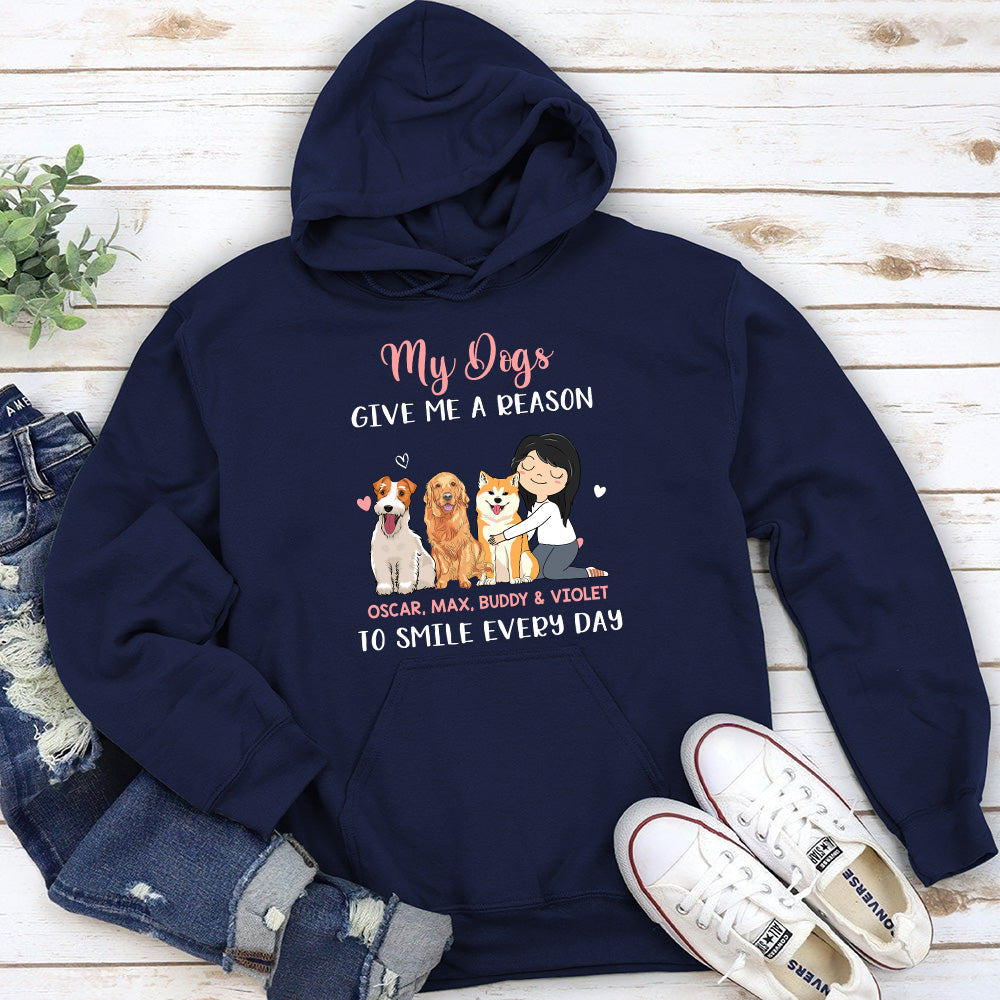 My Dog Gives Me - Personalized Custom Hoodie