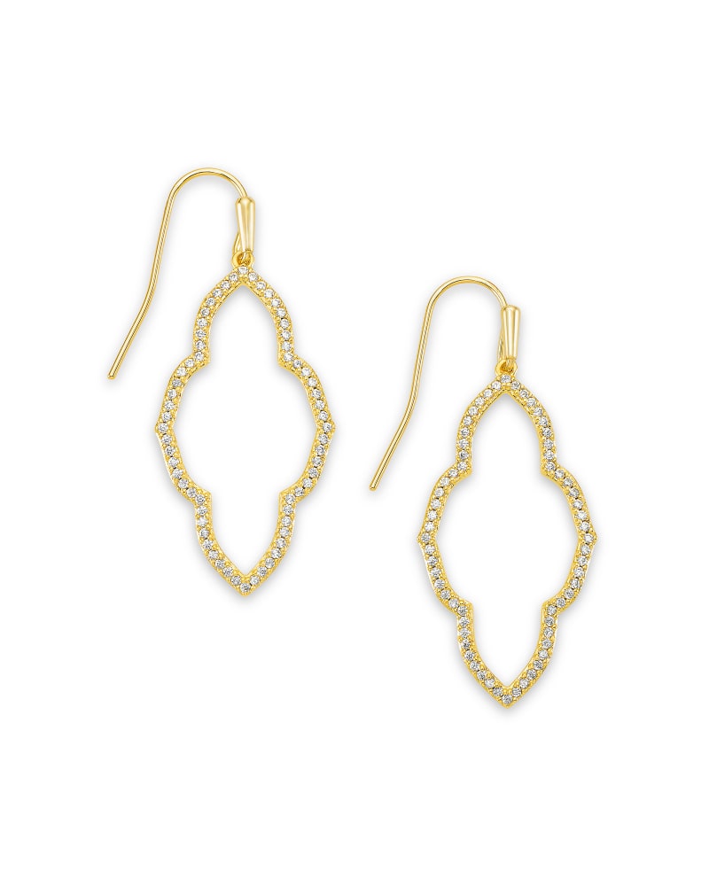 KENDRA SCOTT- Abbie Small Open Frame Earring Gold Metal