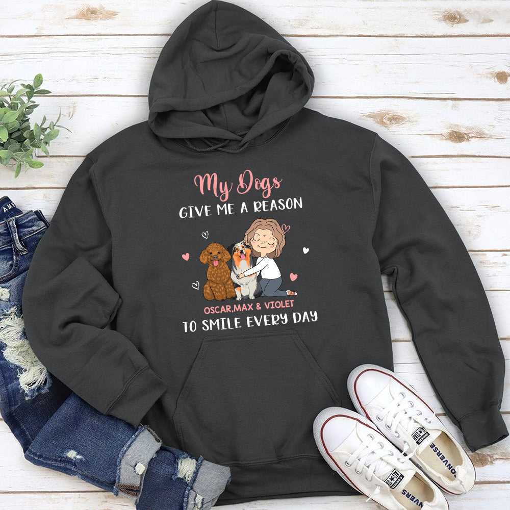 My Dog Gives Me - Personalized Custom Hoodie