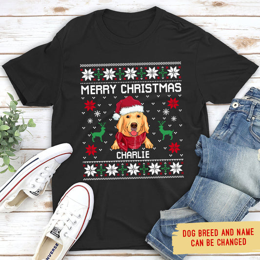 Merry Christmas - Personalized Custom Unisex T-shirt