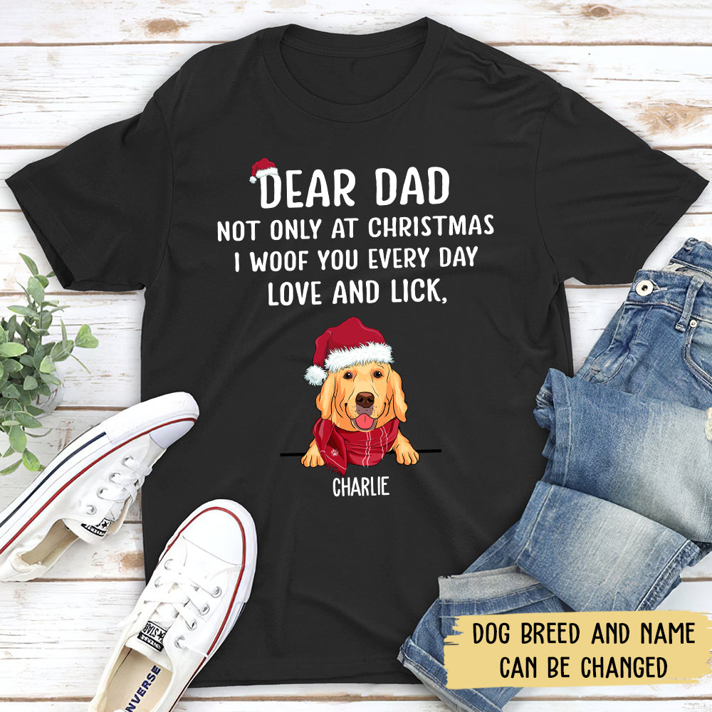 I Woof You Christmas - Personalized Custom Unisex T-shirt