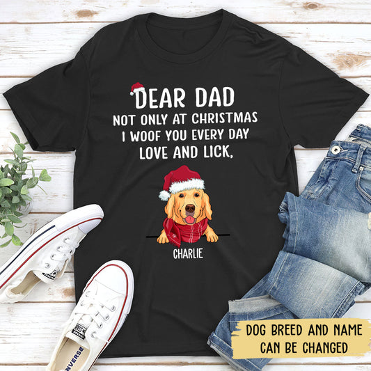 I Woof You Christmas - Personalized Custom Unisex T-shirt