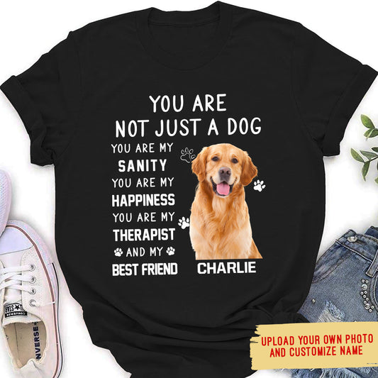 Not Just Dog Photo - Personalized Custom Photo Women's T-shirt