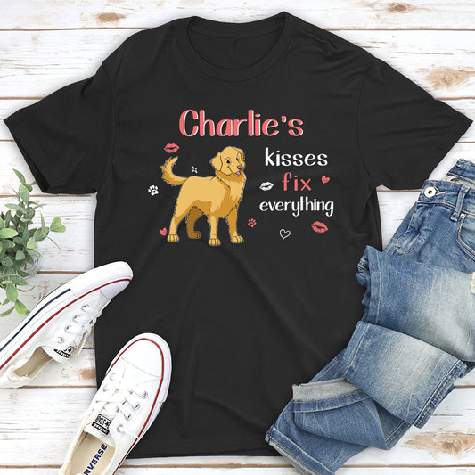 My Dog Kisses - Personalized Custom Unisex T-shirt