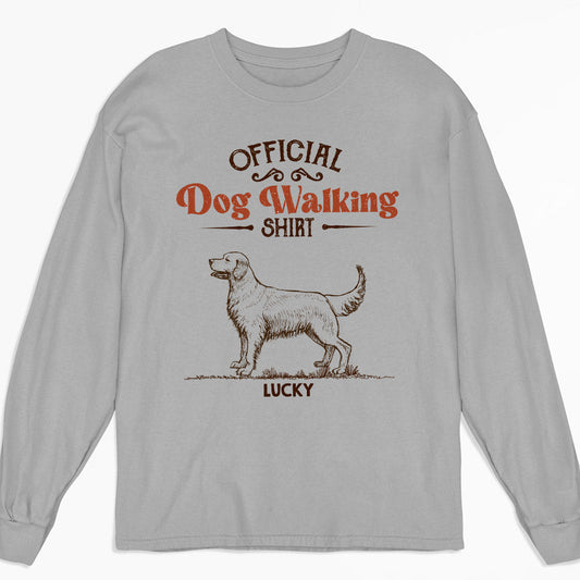 Vintage Walking Shirt - Personalized Custom Long Sleeve T-shirt