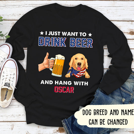 Drink Beer - Personalized Custom Long Sleeve T-shirt