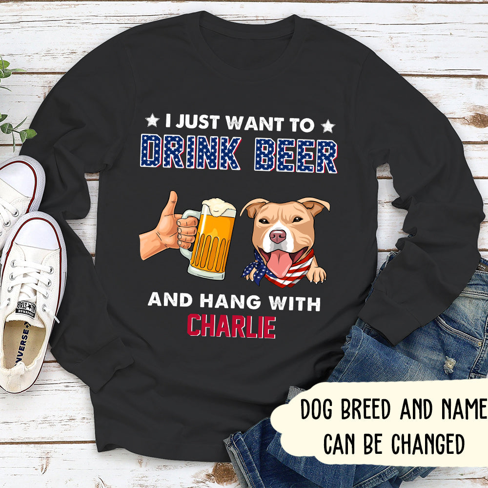 Drink Beer - Personalized Custom Long Sleeve T-shirt
