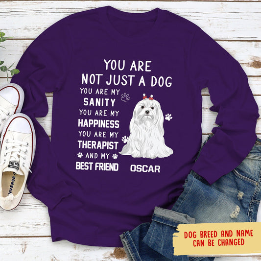 Not Just A Dog - Personalized Custom Long Sleeve T-shirt