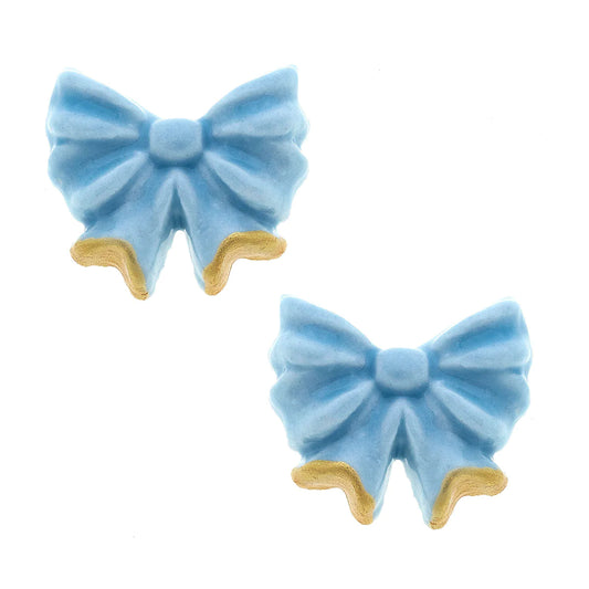 Lucy Porcelain Bow Earrings
