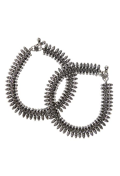 Anklet Ornate Indian 2 Piece