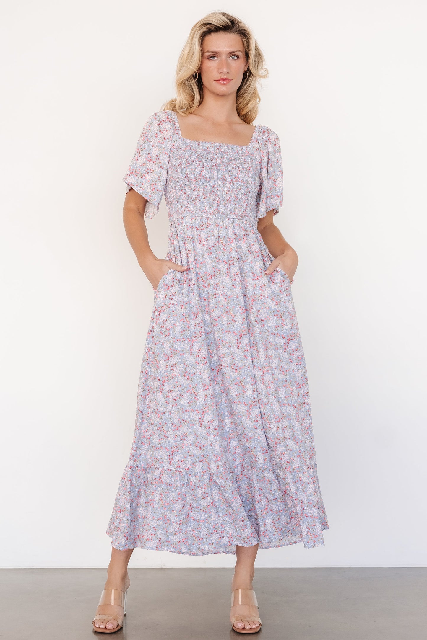 Valencia Maxi Dress | Blush Multi Floral