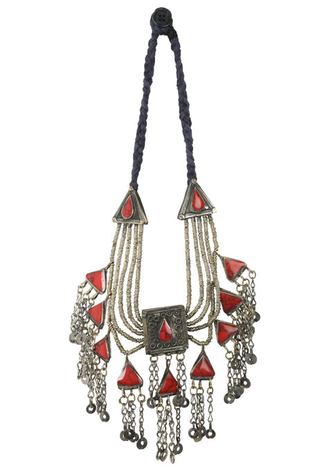 Necklace Gypsy Triangle Drops German Silver - Ishka