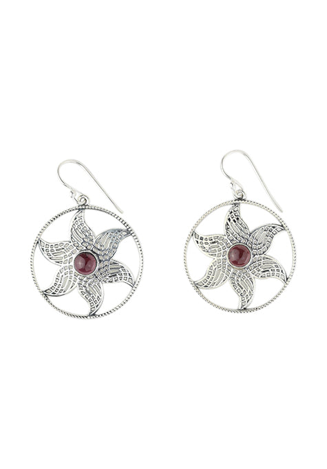 Earrings Star Centre Stone