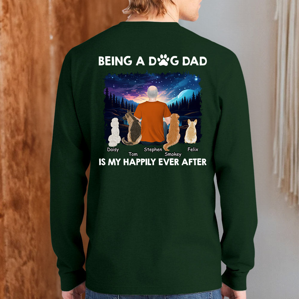 Happy Dad Together - Personalized Custom Long Sleeve T-shirt