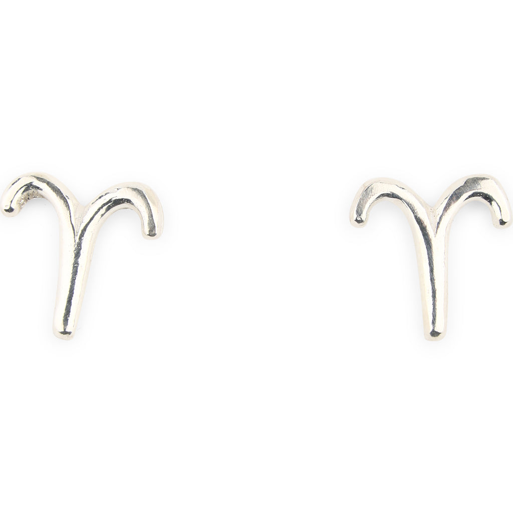 Earrings Stud Silver Zodiac