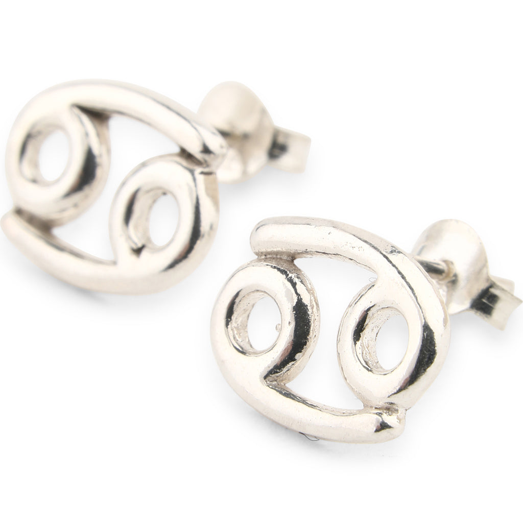 Earrings Stud Silver Zodiac
