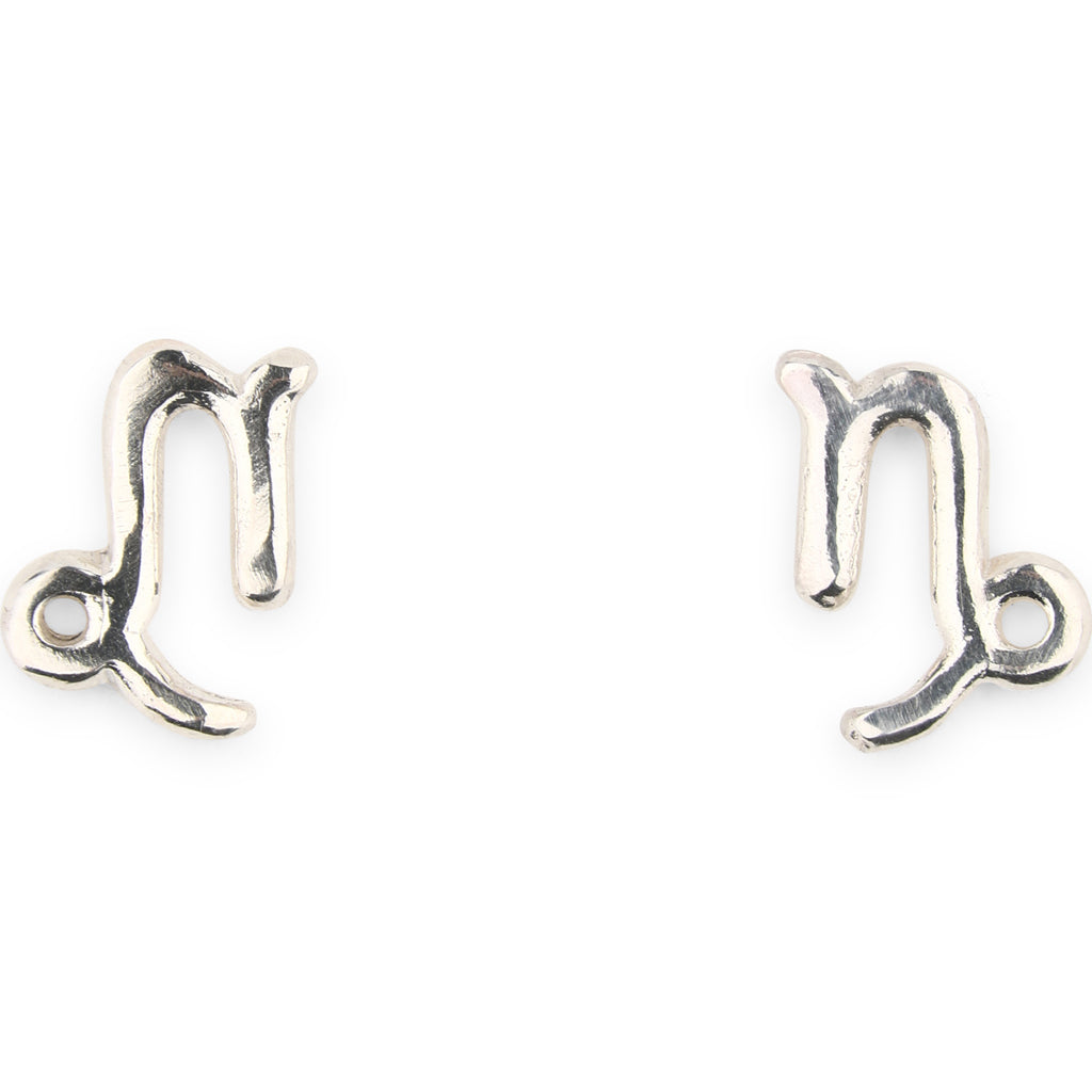 Earrings Stud Silver Zodiac