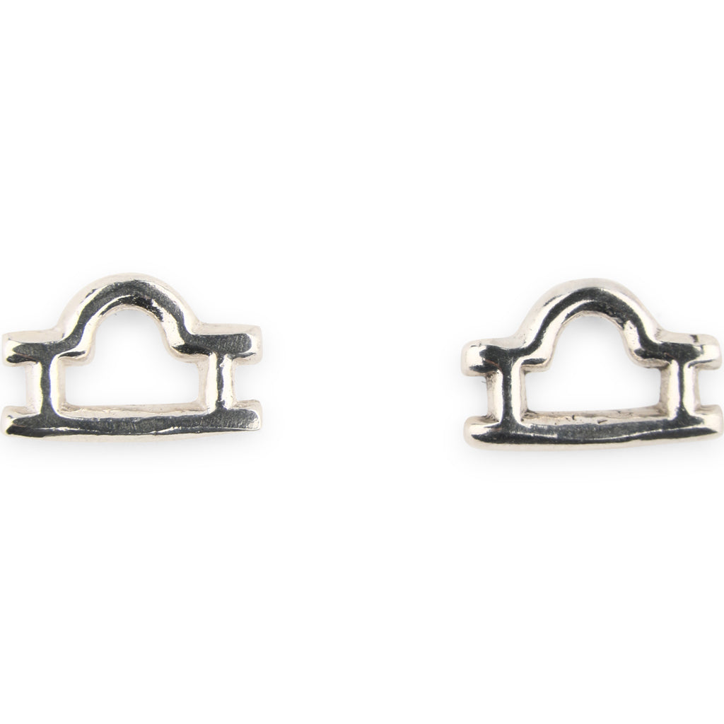 Earrings Stud Silver Zodiac