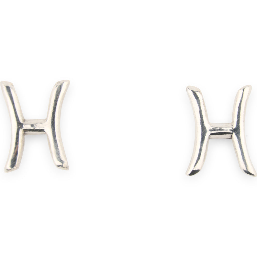 Earrings Stud Silver Zodiac