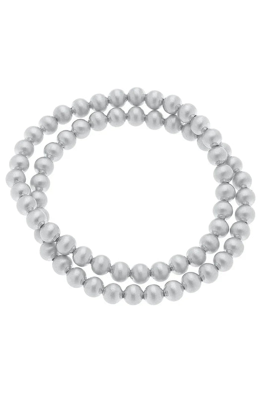 Cypress Ball Bead Stretch Bracelet