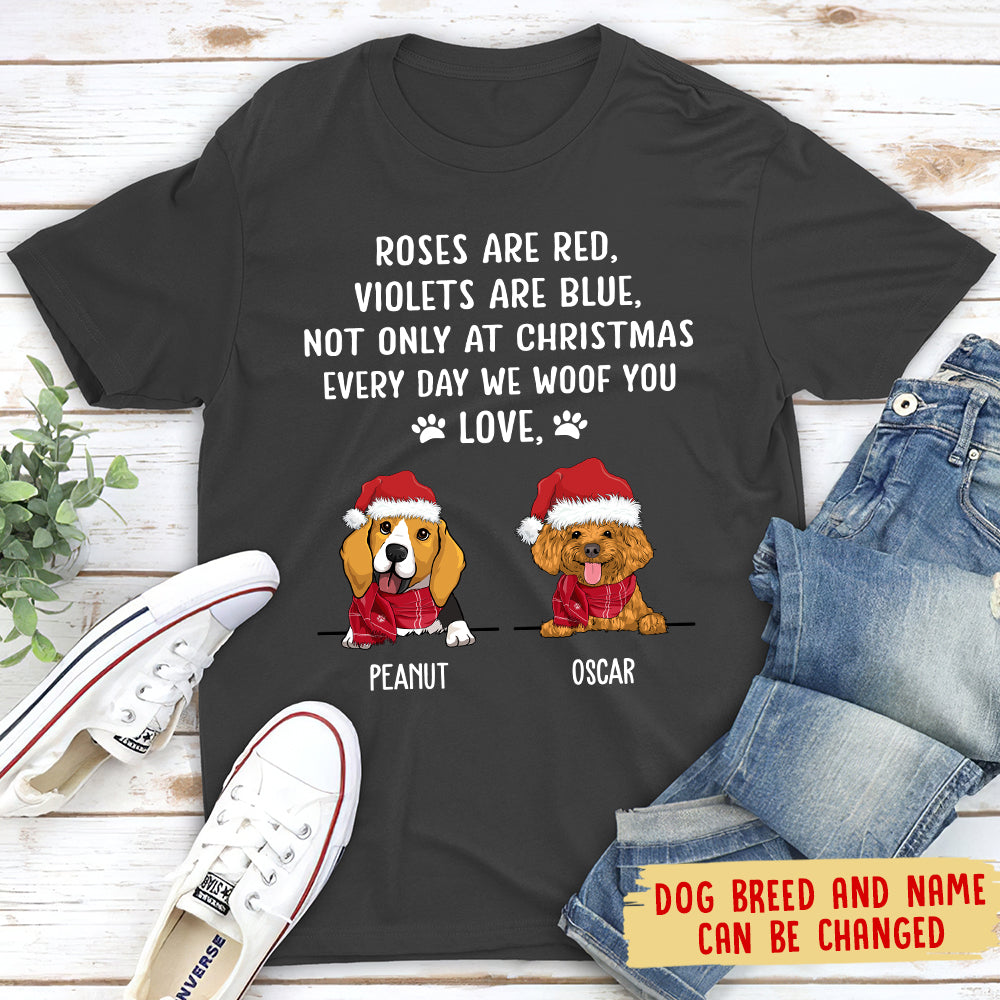 Every Day I Woof You - Personalized Custom Unisex T-shirt
