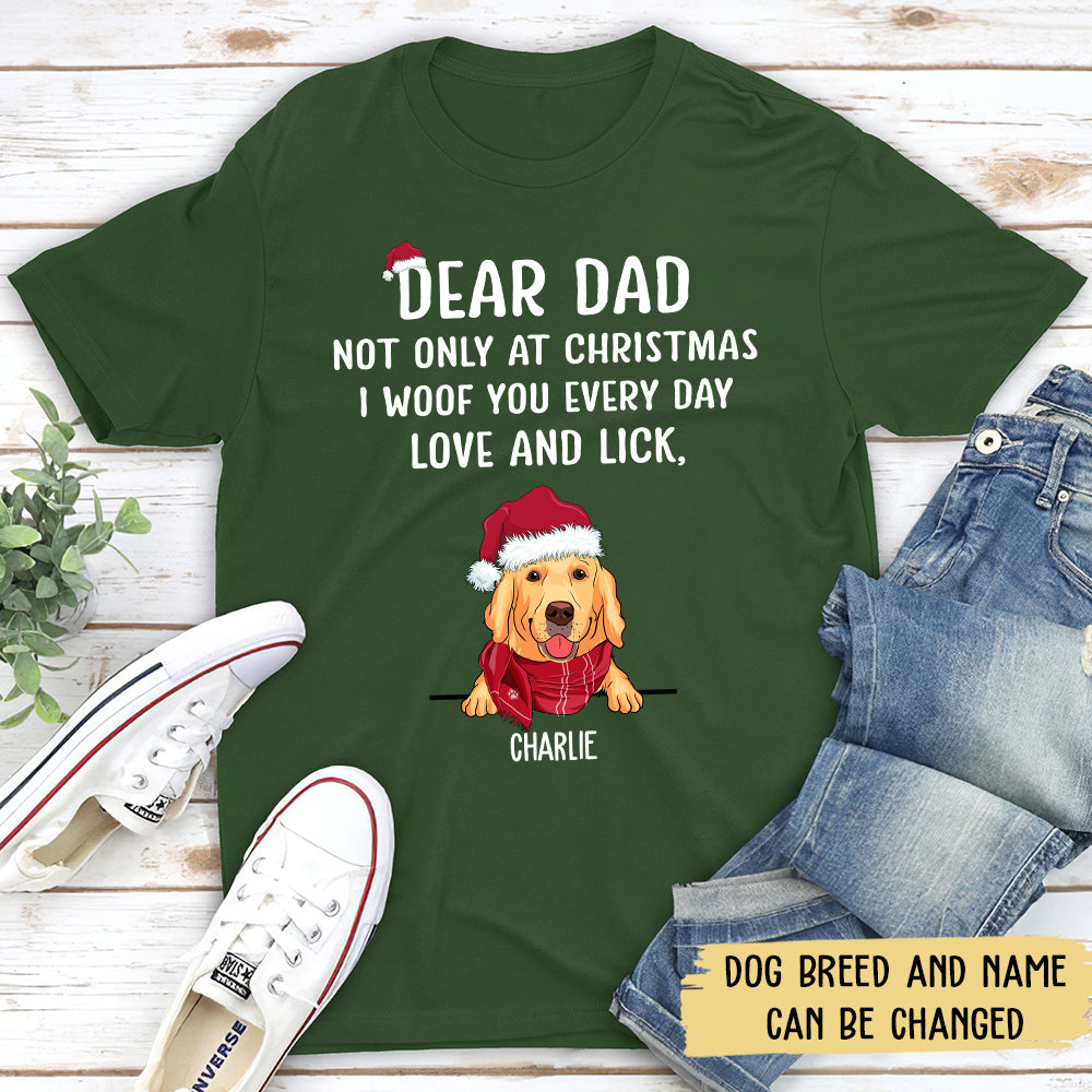 I Woof You Christmas - Personalized Custom Unisex T-shirt