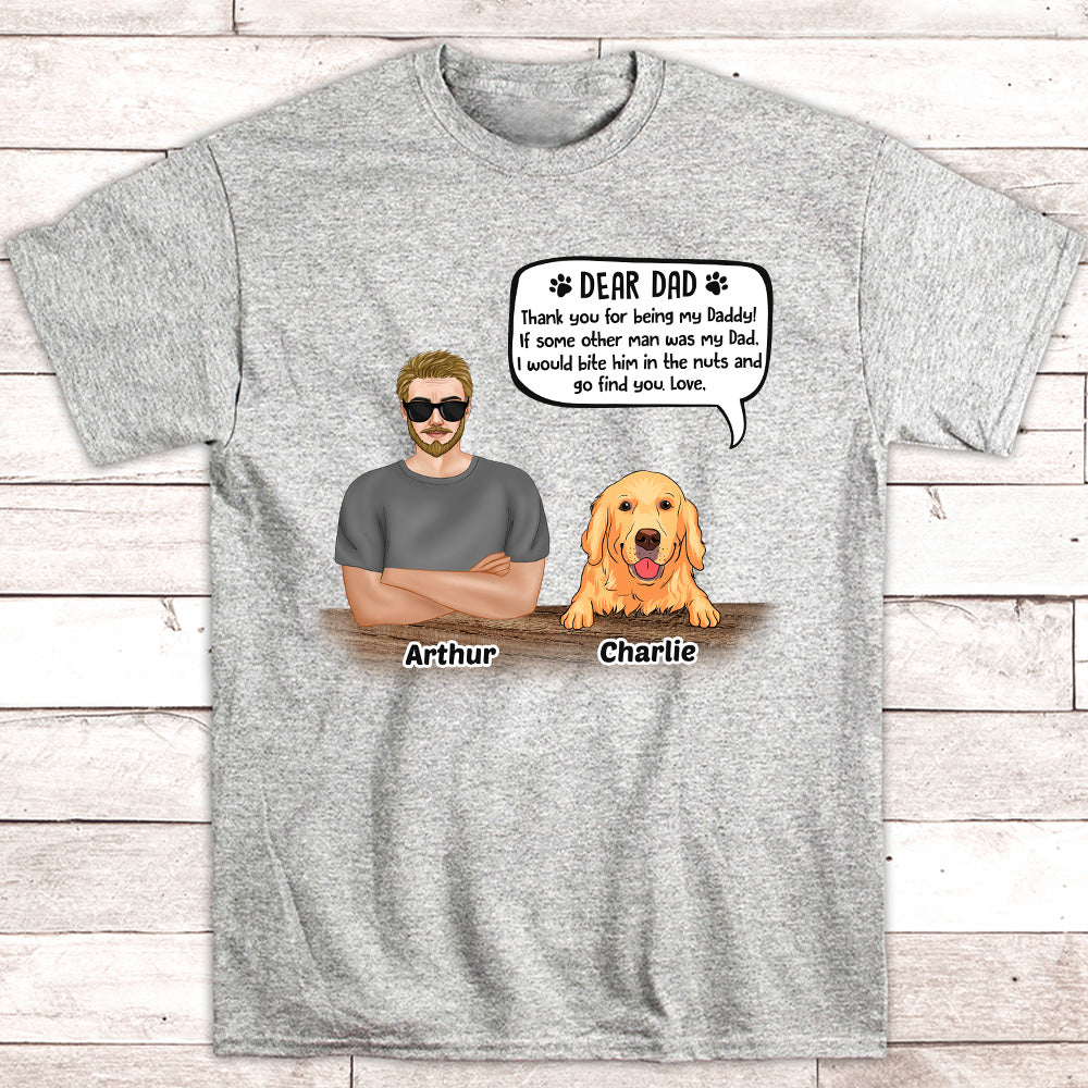 Dear Dad - Personalized Custom Unisex T-shirt