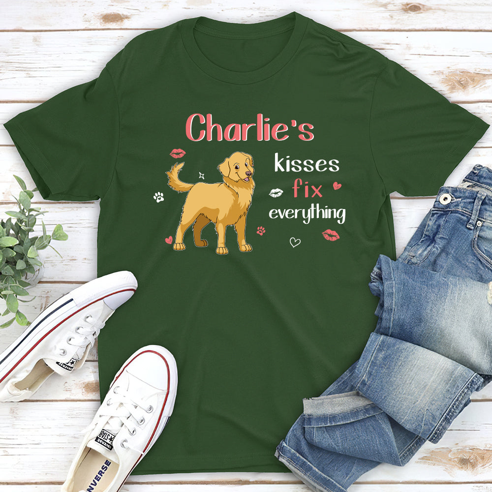 My Dog Kisses - Personalized Custom Unisex T-shirt