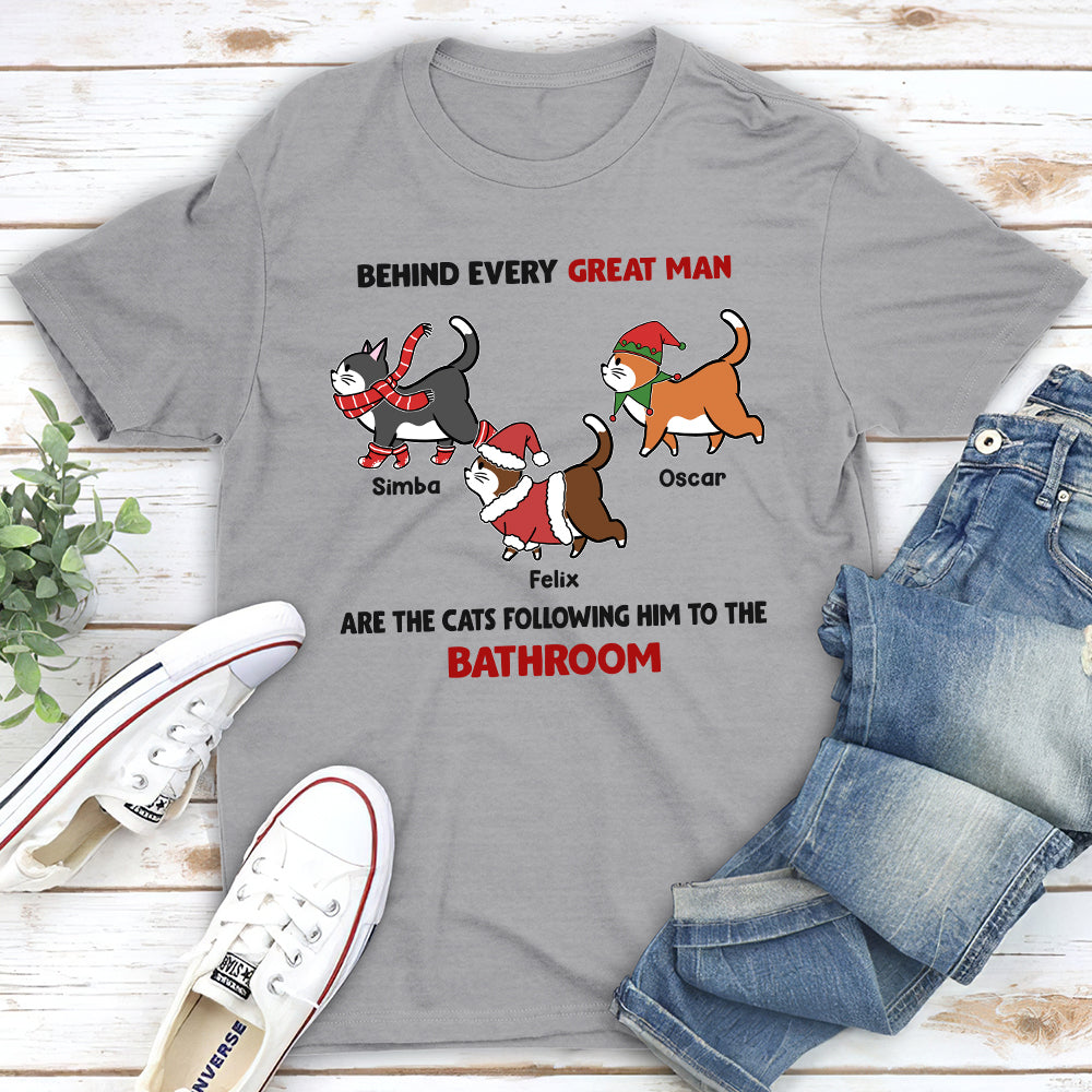 Behind Every Great Person - Personalized Custom Unisex T-shirt