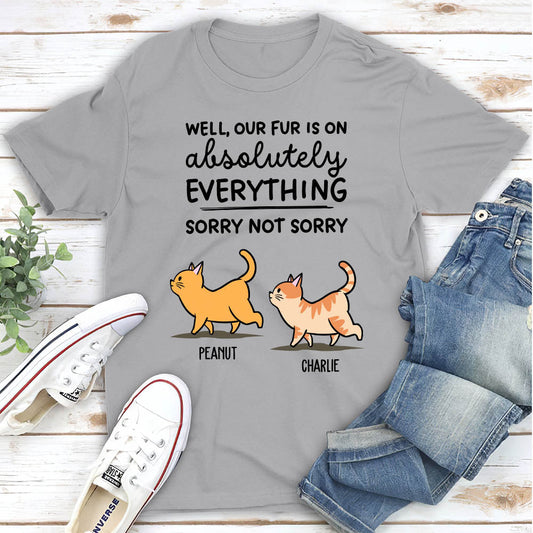 Cat Sorry Not Sorry - Personalized Custom Unisex T-shirt