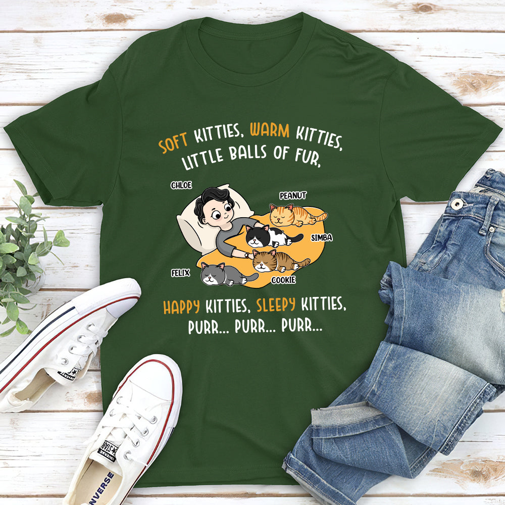 Happy Kitty Sleepy Kitty - Personalized Custom Unisex T-shirt