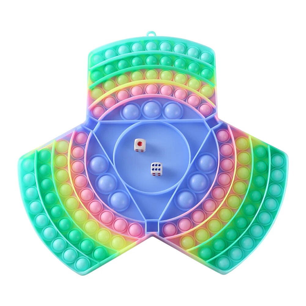 30cm Push Bubble Fidget Toys Large Checkerboard Stress Relief Puzzle Toy Adult Kids Antistress Two Player Chess Game Sensory Toy ShopOnlyDeal