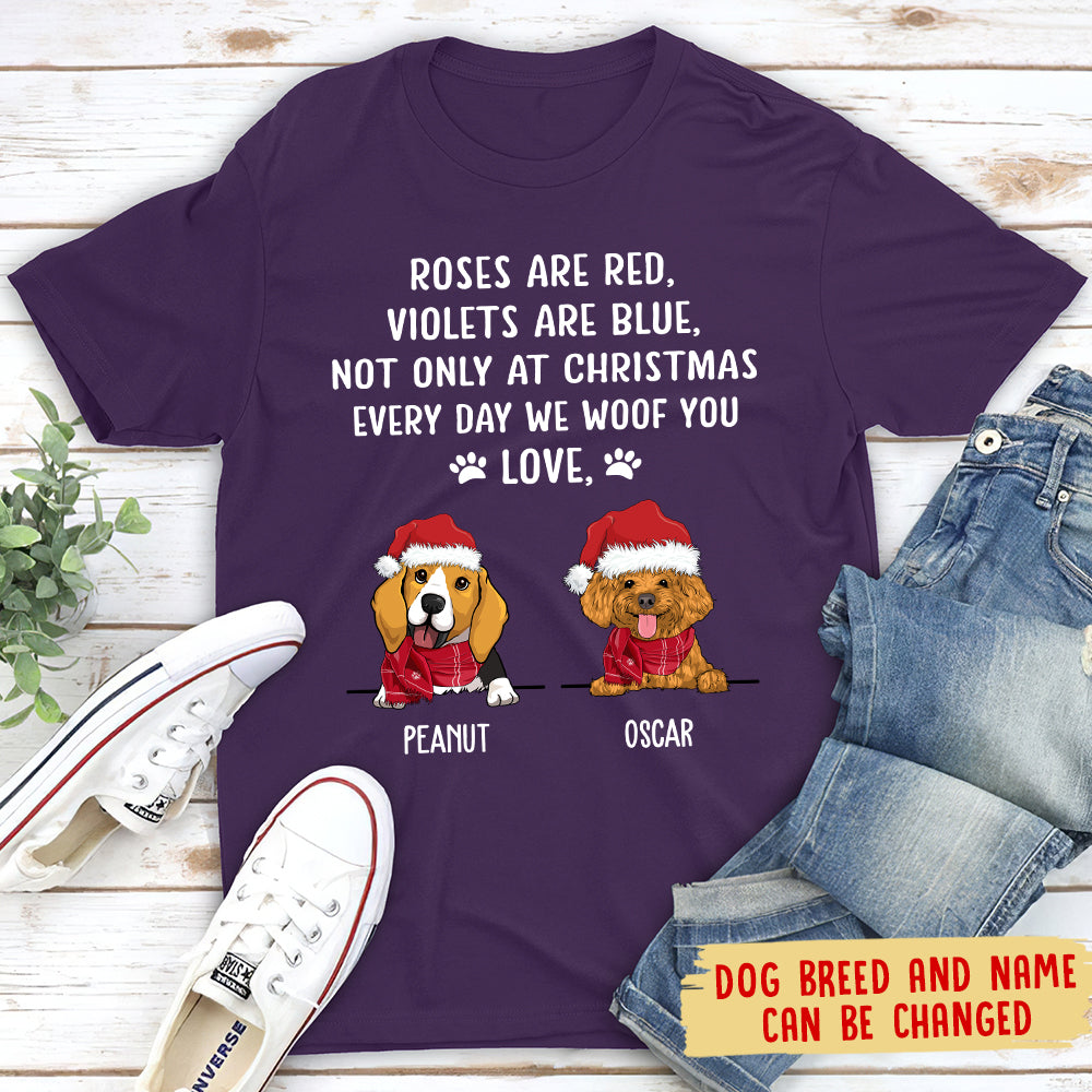 Every Day I Woof You - Personalized Custom Unisex T-shirt