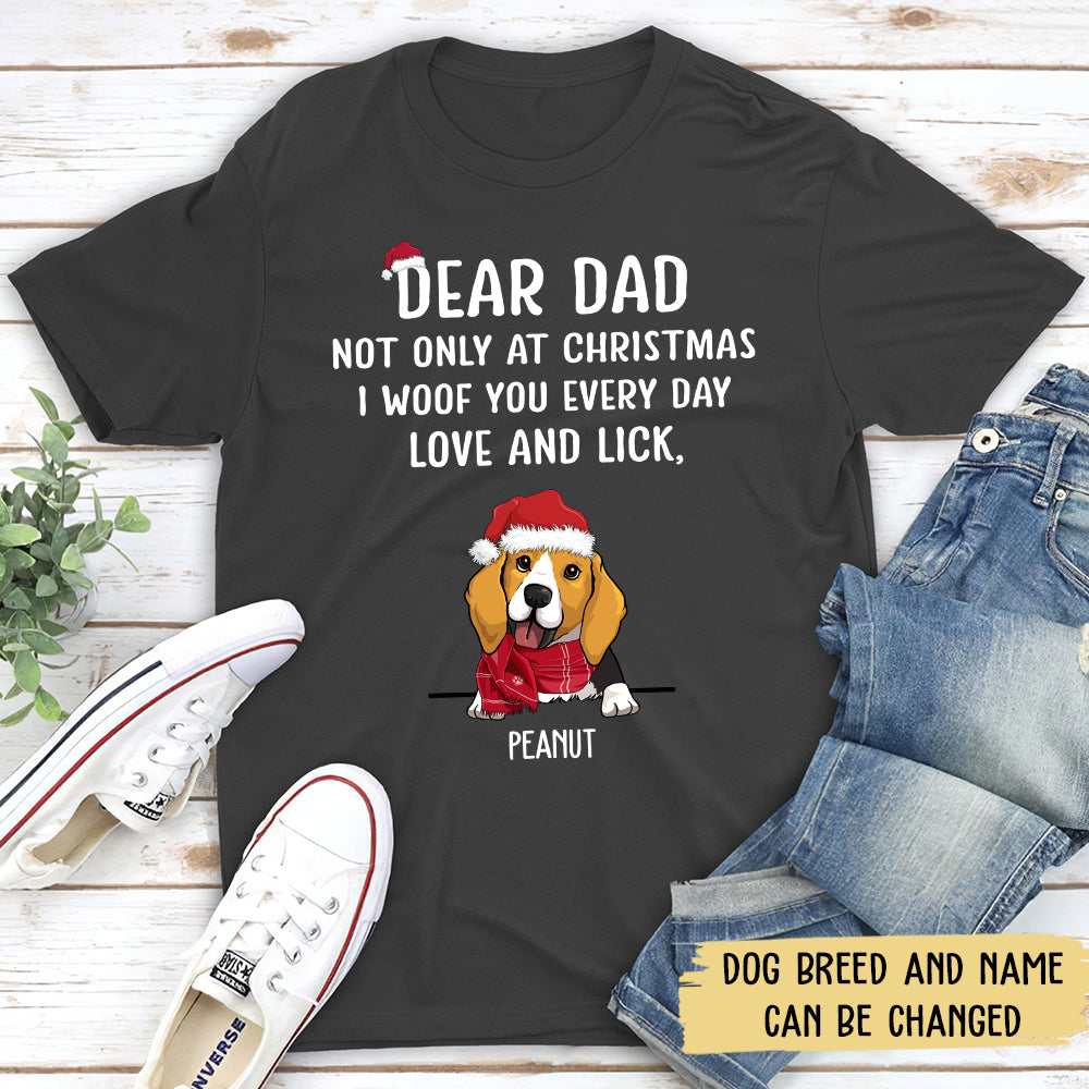 I Woof You Christmas - Personalized Custom Unisex T-shirt