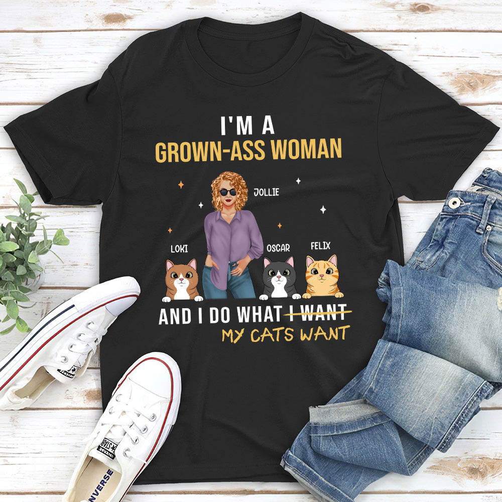 Do What My Cats Want - Personalized Custom Unisex T-shirt