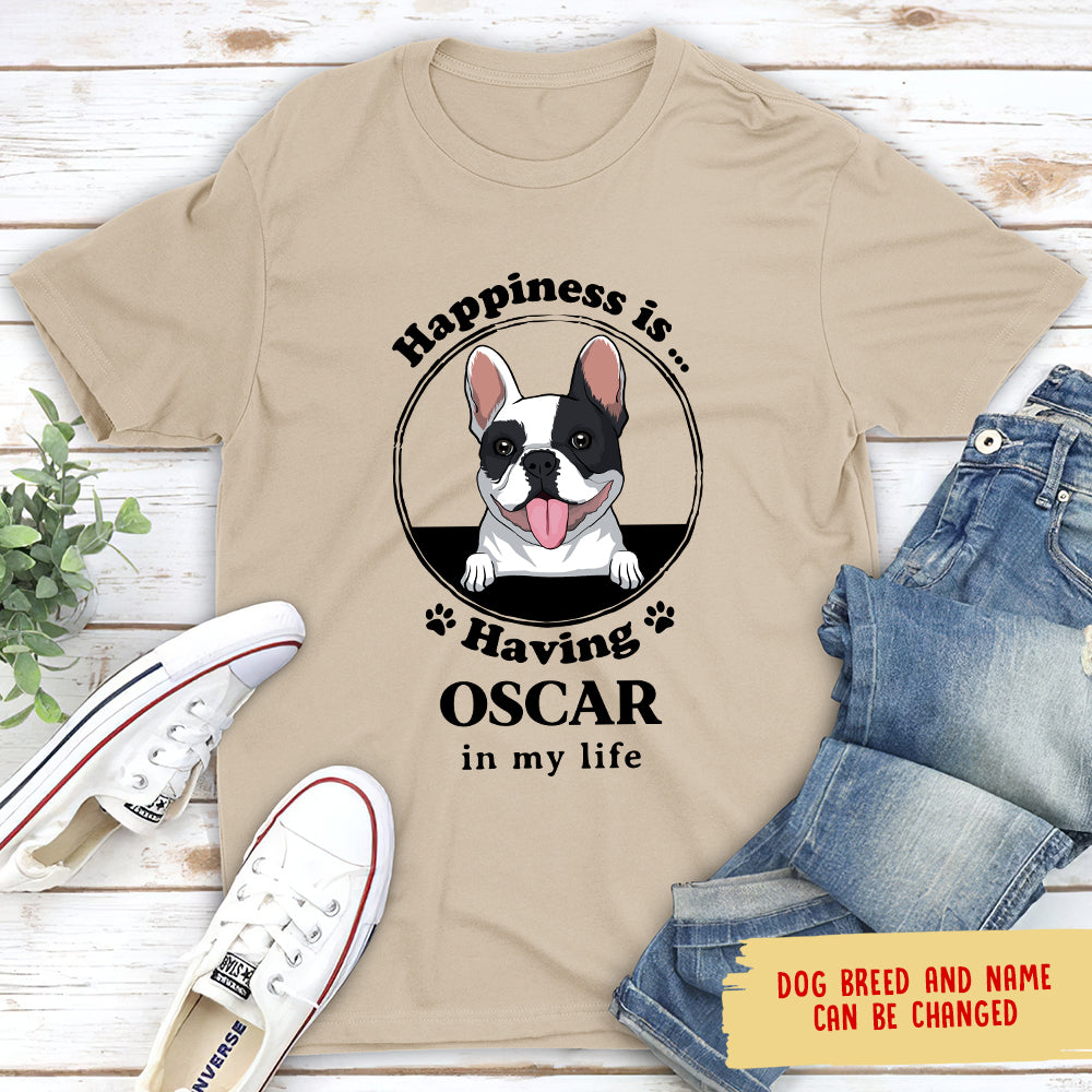 Happiness Is - Personalized Custom Unisex T-shirt