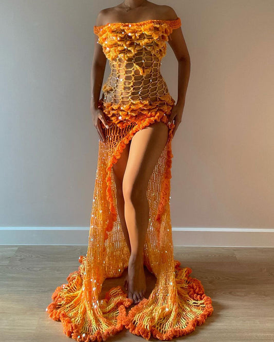 Romantic Floral Ruffle Dress