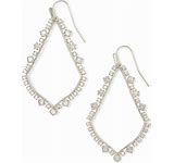 Kendra Scott Sophee Crystal Drop Earrings in Rhodium