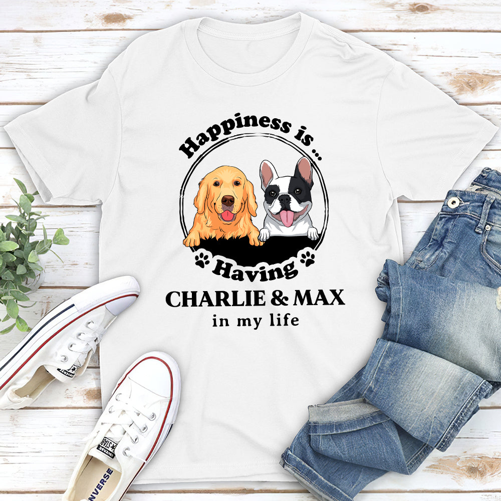Happiness Is - Personalized Custom Premium T-shirt